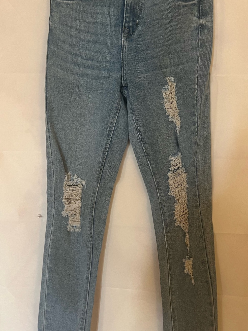 Angel Light Blue Distressed Skinny Jeans for Kids